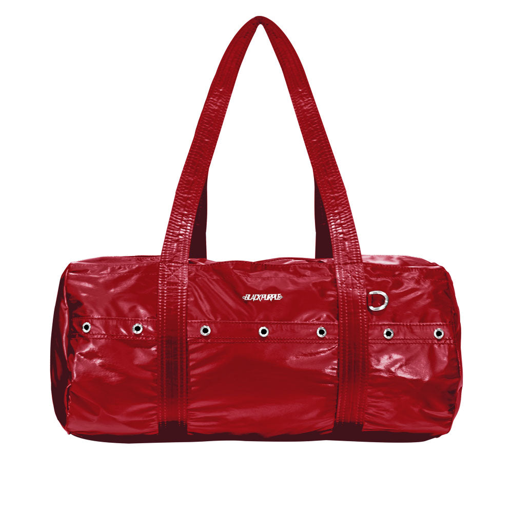 BLACKPURPLE NIKI Glossy Duffel Bag / Red