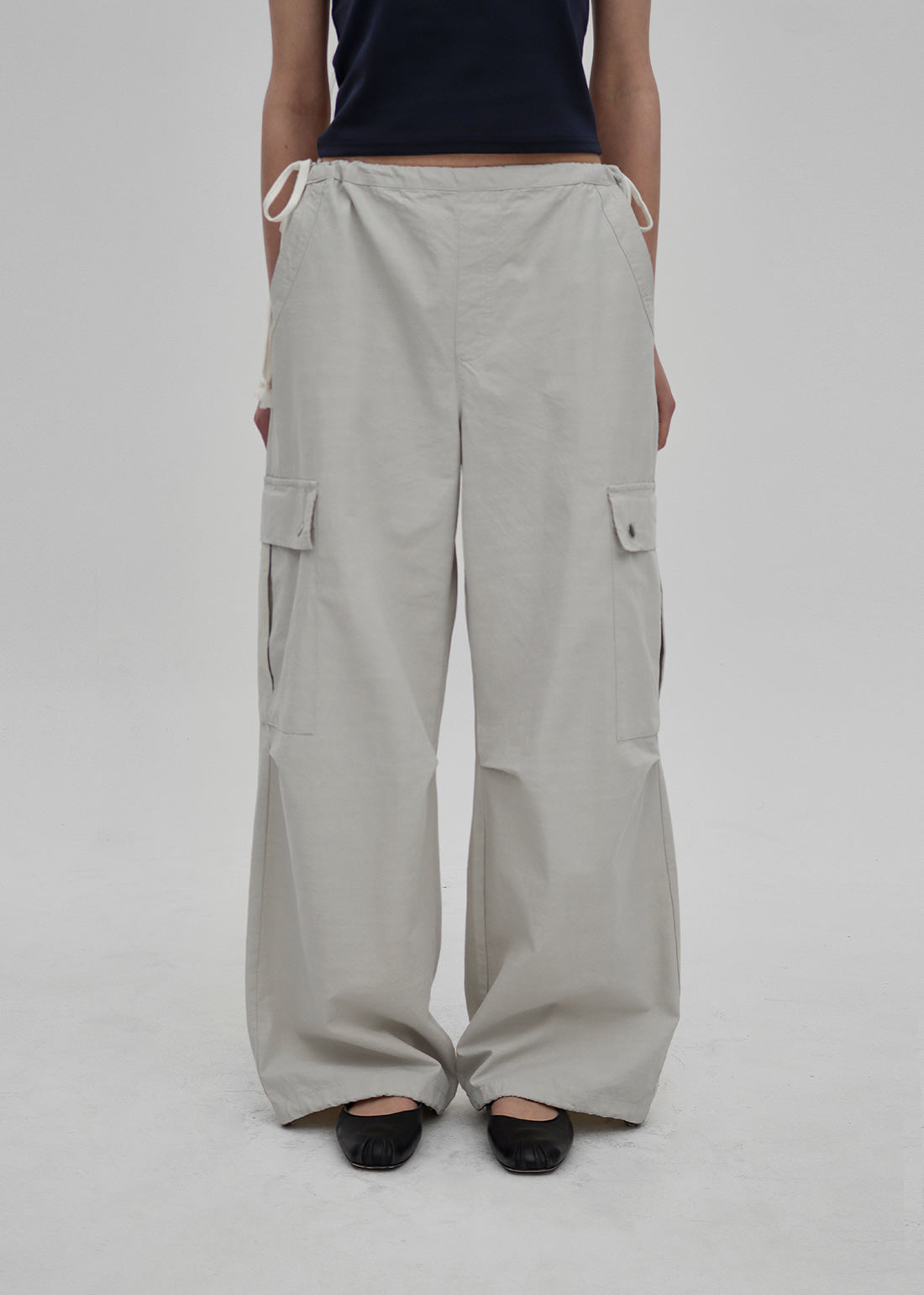 [韓國製造🇰🇷] BLACKUP Draped String Cargo Pants / 2colors