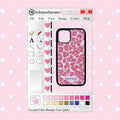 Leopard Glass Bumper iPhone Case - Pink