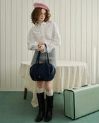 Heeari Aurora Shirring Duffel Bag / navy