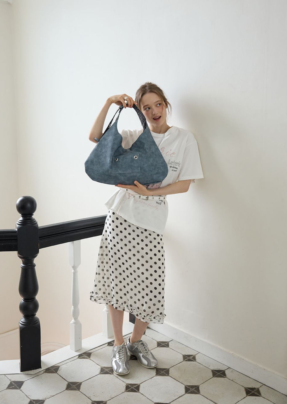 LETERIE BUCKLE REVERSIBLE SHOULDER BAG_4COLORS