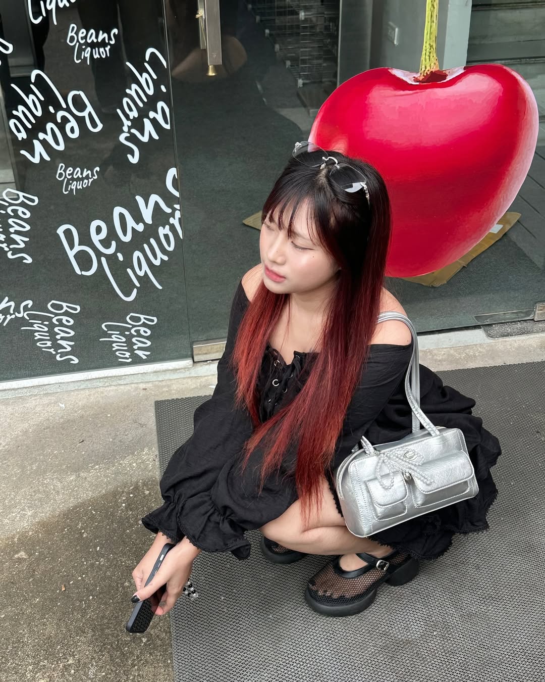 Saitang PU Roundy Shoulder Bag / Silver