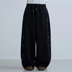 LSC Star Stud Wide Fleece Pants Black