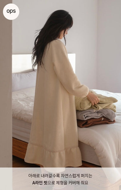 J'eu Rowney Lace Sleeping Pajama Set 4colors