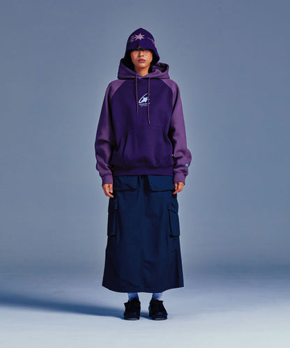 niceghostclub SHOOTING STAR LOGO HOODIE [PURPLE]