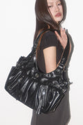 ILLIGO Amber Buckle Shoulder Bag / Black
