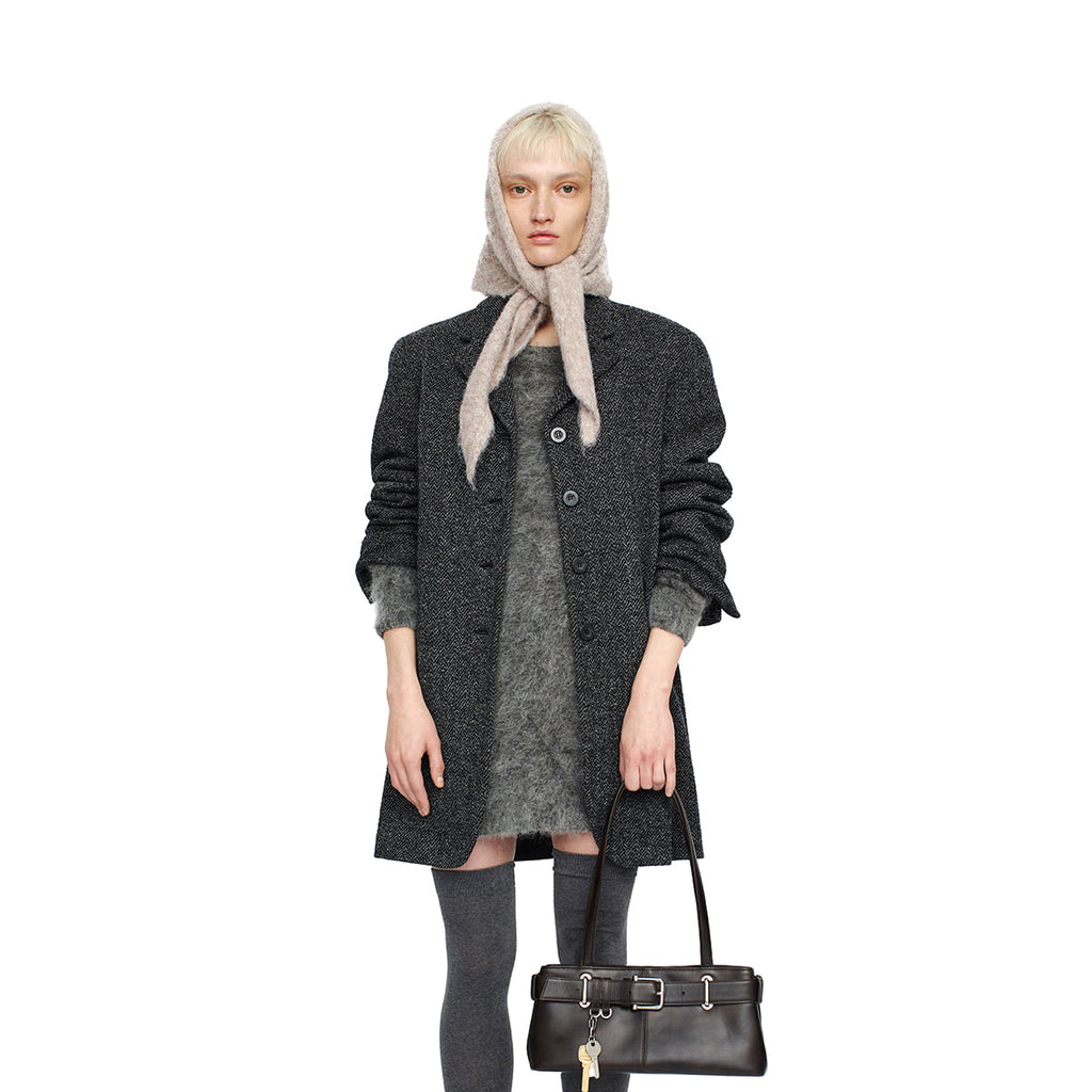 OSOI SHOULDER BROCLE MINI / STAIN BROWN