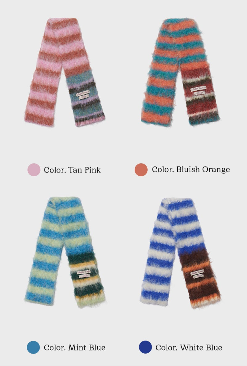 Rockfish Stripe Shaggy Muffler / 8 colors