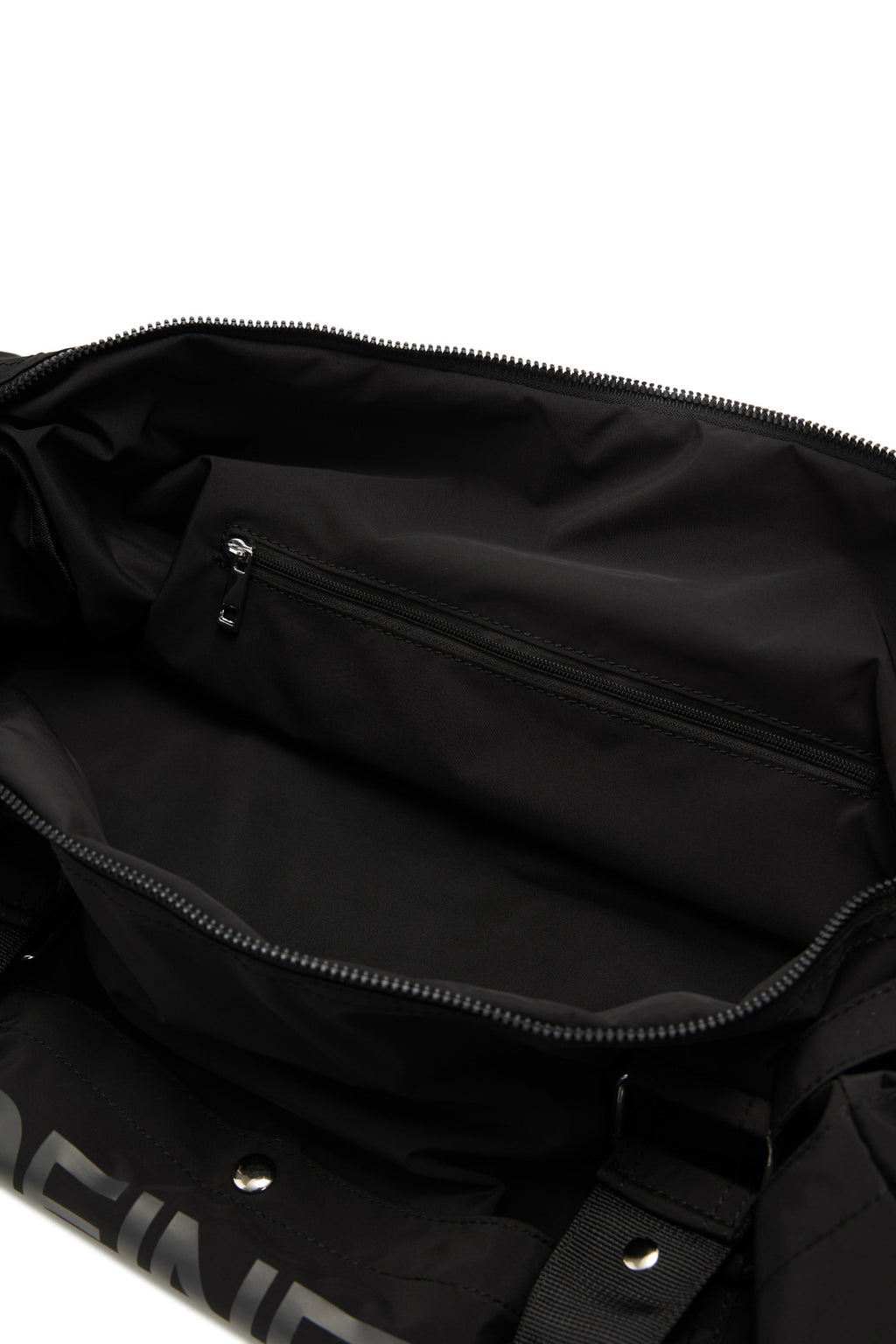 DEINET LOGO DUFFLE BAG IN BLACK