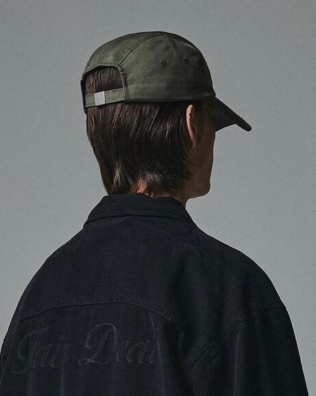 NOT4NERD Cross Symbol Incision Nylon Camp Cap / Khaki