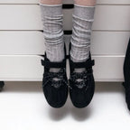 [:DOT EDITION] ROMARY Suede Lace-up Sneakers