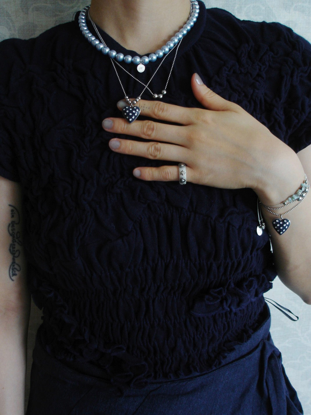 [NFF] Dot Heart Necklace-3colors