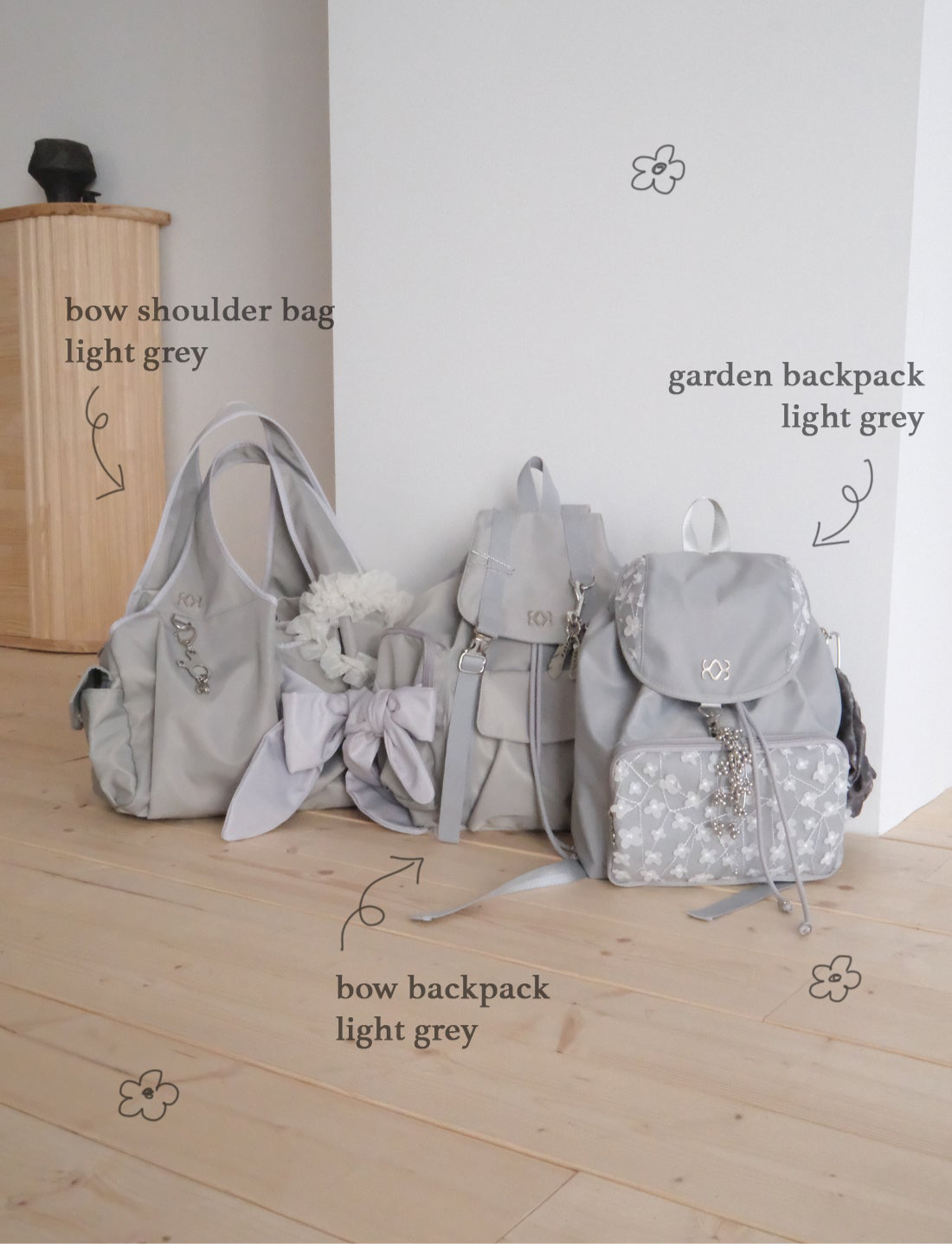Garden Backpack / Light Grey
