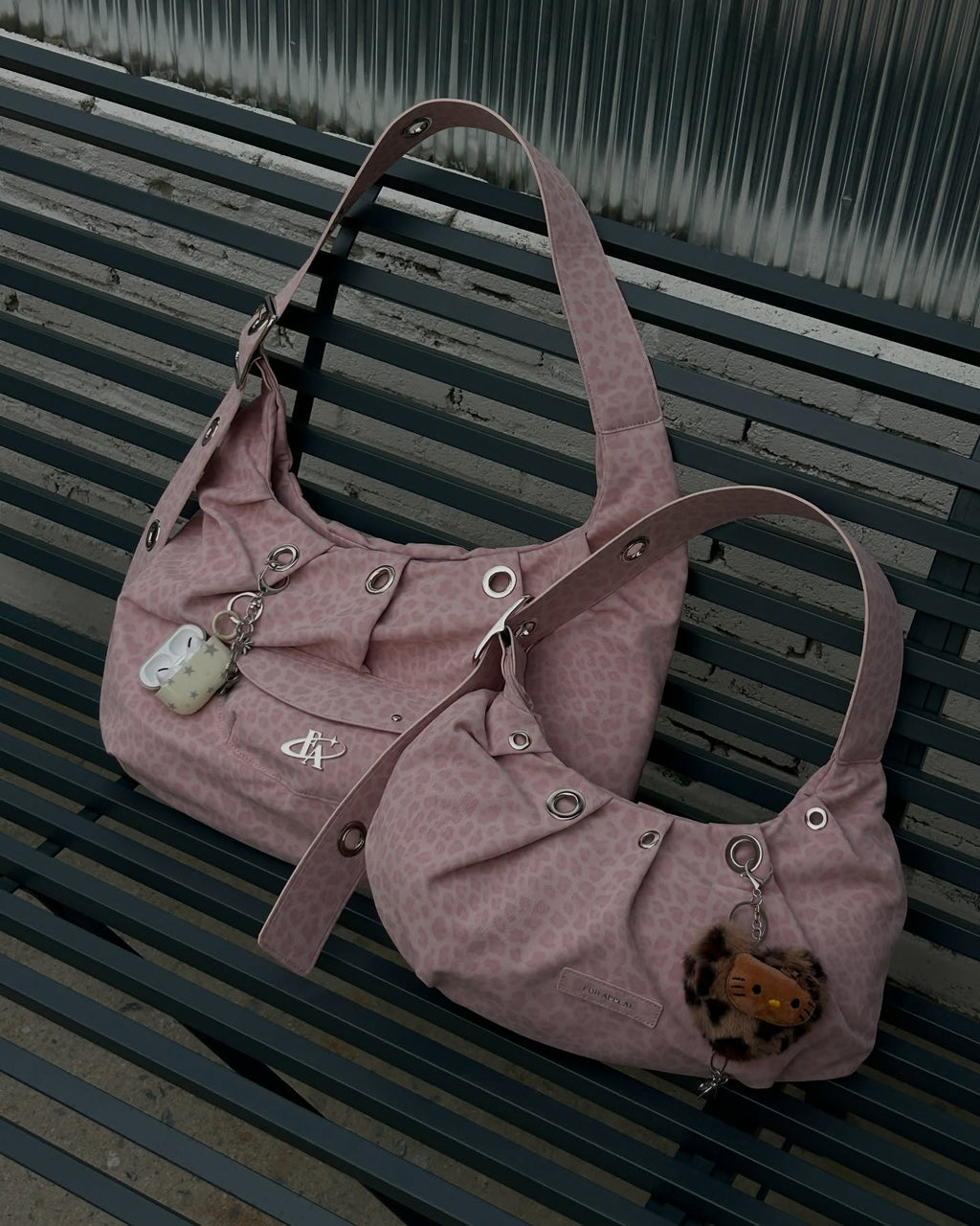 [FOR APPEAL] CARRY LIGHT HOBO BAG_LEOPARD PINK
