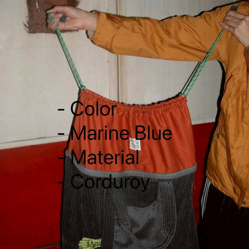 Corduroy Toast Bag🍞 - Marine Blue🌊💚