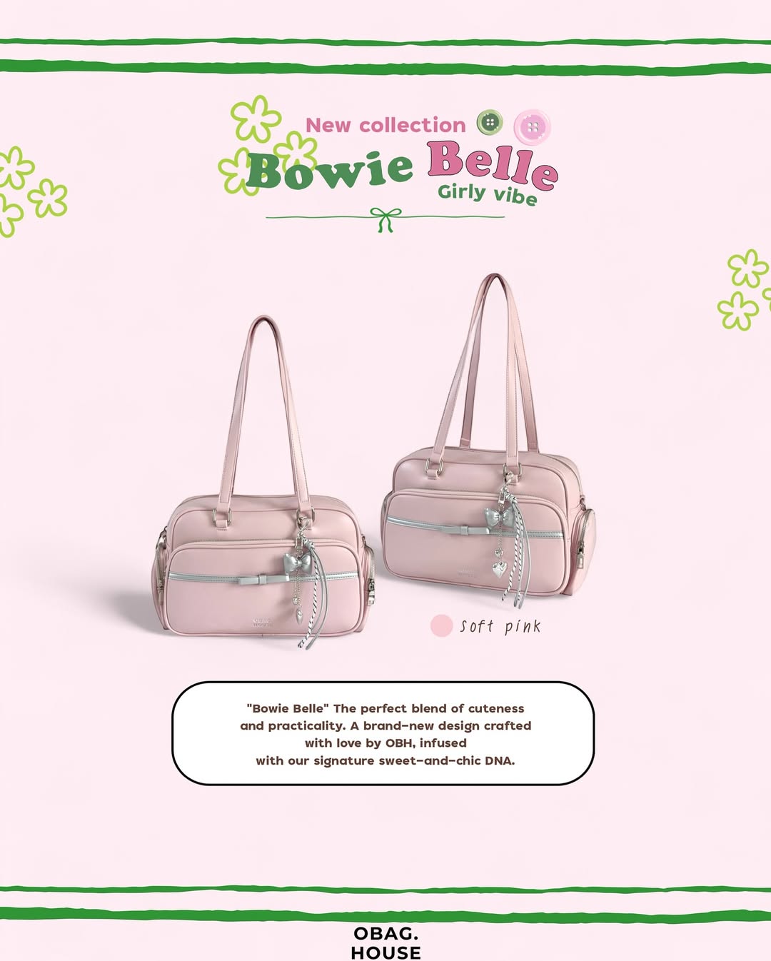 [New-in💓] [獨家代理🎀] Bowie Belle Shoulder Bag / 6colors