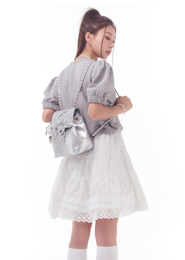 Ribbon Classic Backpack - Silver