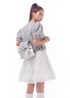 Ribbon Classic Backpack - Silver