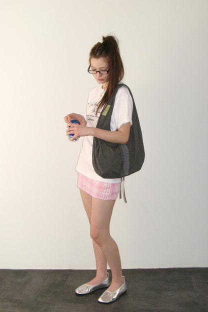 Yeomim frill hobo bag / charcoal