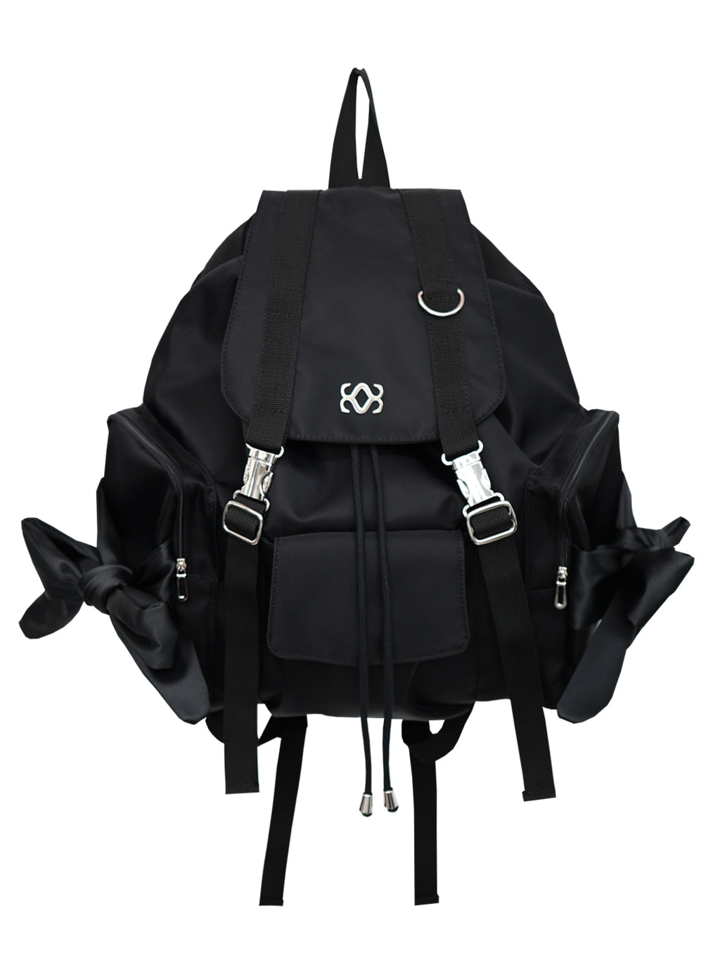 siweol Bow String Backpack - black