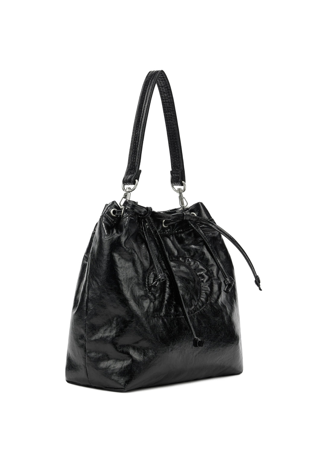 DEINET D STITCH PADDING MINI BAG IN BLACK