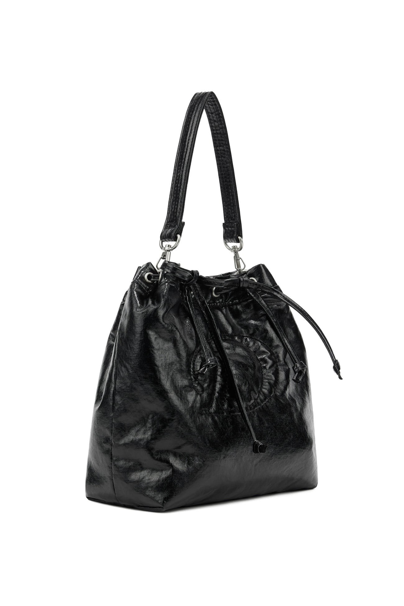 DEINET D STITCH PADDING MINI BAG IN BLACK