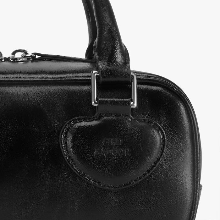 FINDKAPOOR Heart Block Bag 22 Crinkled - Black