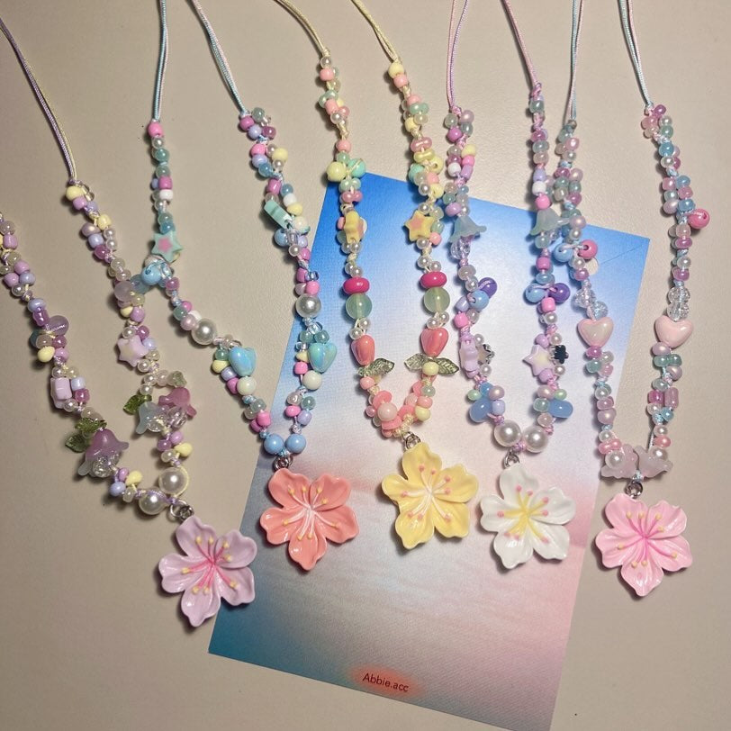 abbie.acc Floral Bright Necklace / 5colors