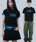 niceghostclub sketch 3star basic tee [black]