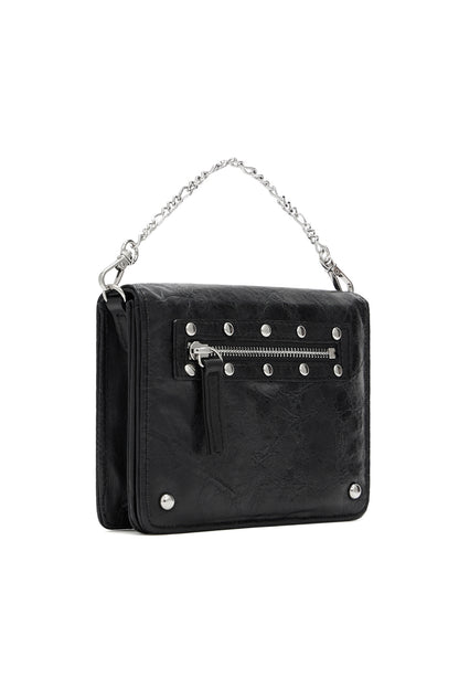 DEINET Travel Stud Cross Chain Mini Bag / Black