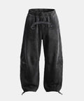[BADBLOOD] [4.22 韓國發貨] Cosmo Embroidered 2 way Semi-Curved Fit Joggers - Charcoal