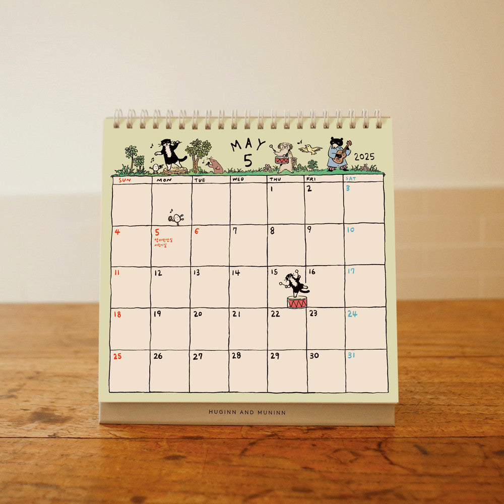 韓國文創 chocolateye 2025 desk calendar (by Yeonju Choi)