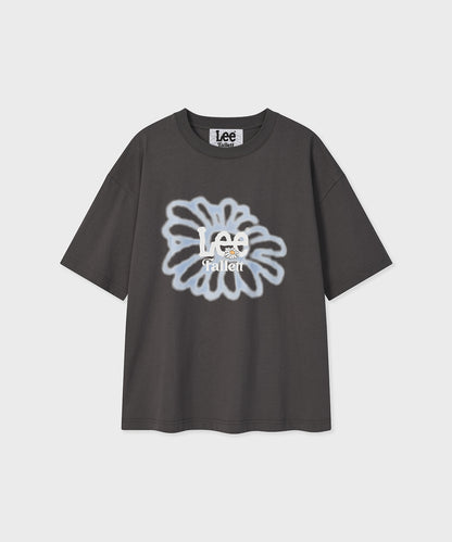 Fallett x Lee Sun Flower Short Sleeve Tee / charcoal