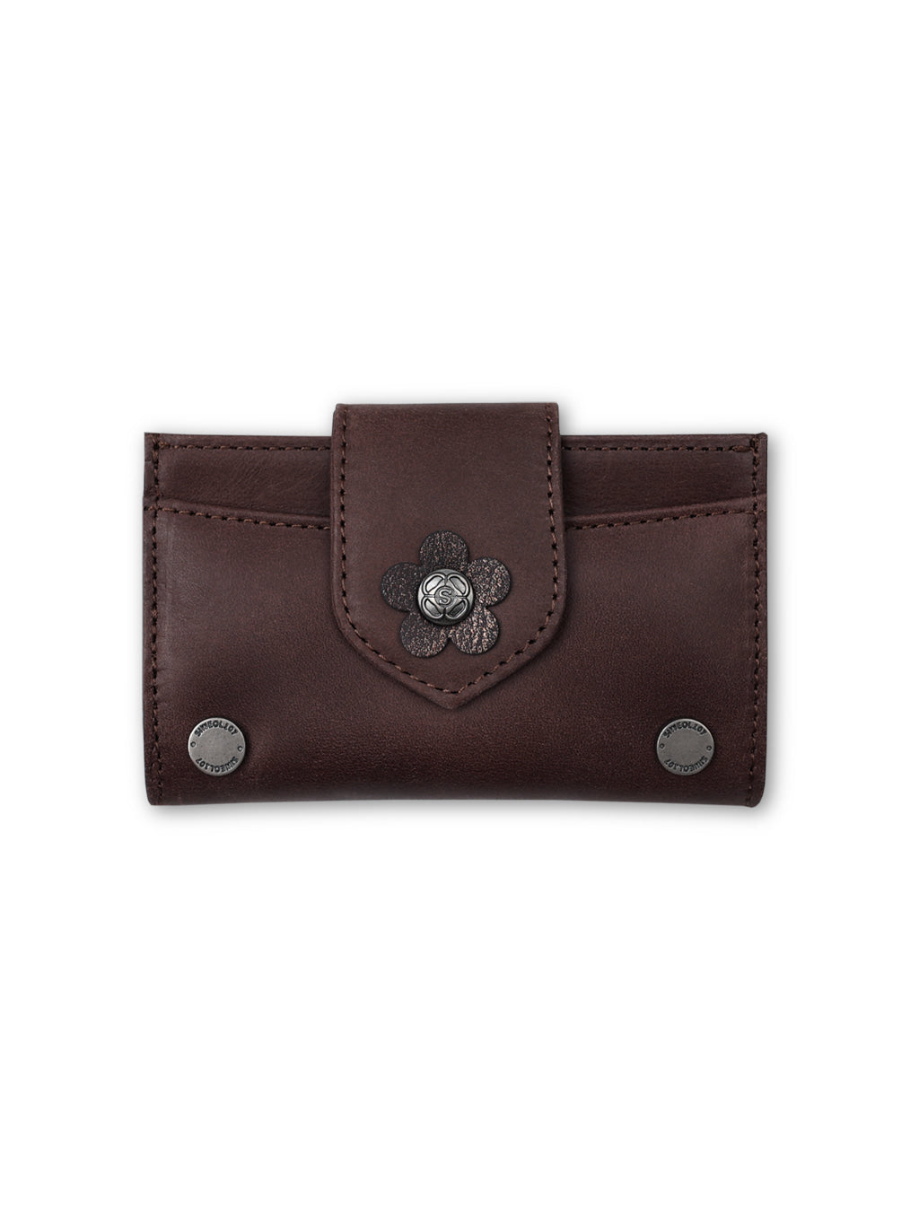 siweol Fleur Card Wallet (Maroon)