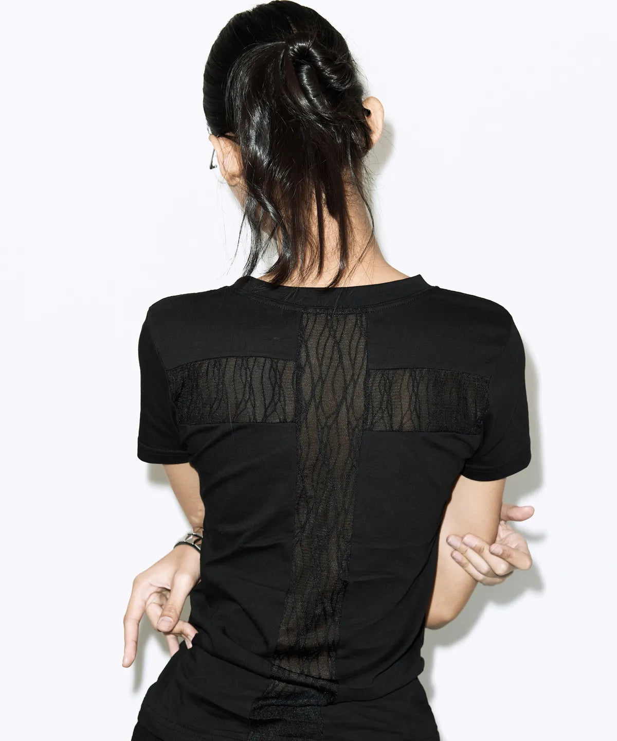 [FANCY CLUB] BACK CROSS TEE_5 COLORS