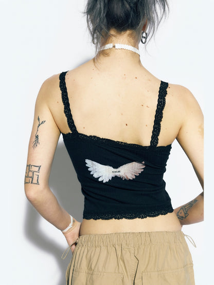 Angle Wings Sleeveless - black