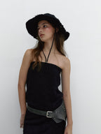 ASURA STUD COTTON HAT (BLACK)