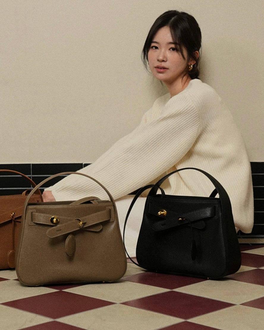 [100%牛皮] THE OFTN TILT CAMEL M