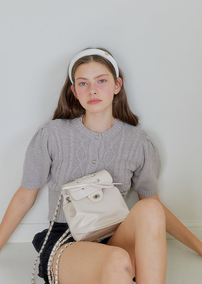 Ribbon Classic Backpack - Ivory