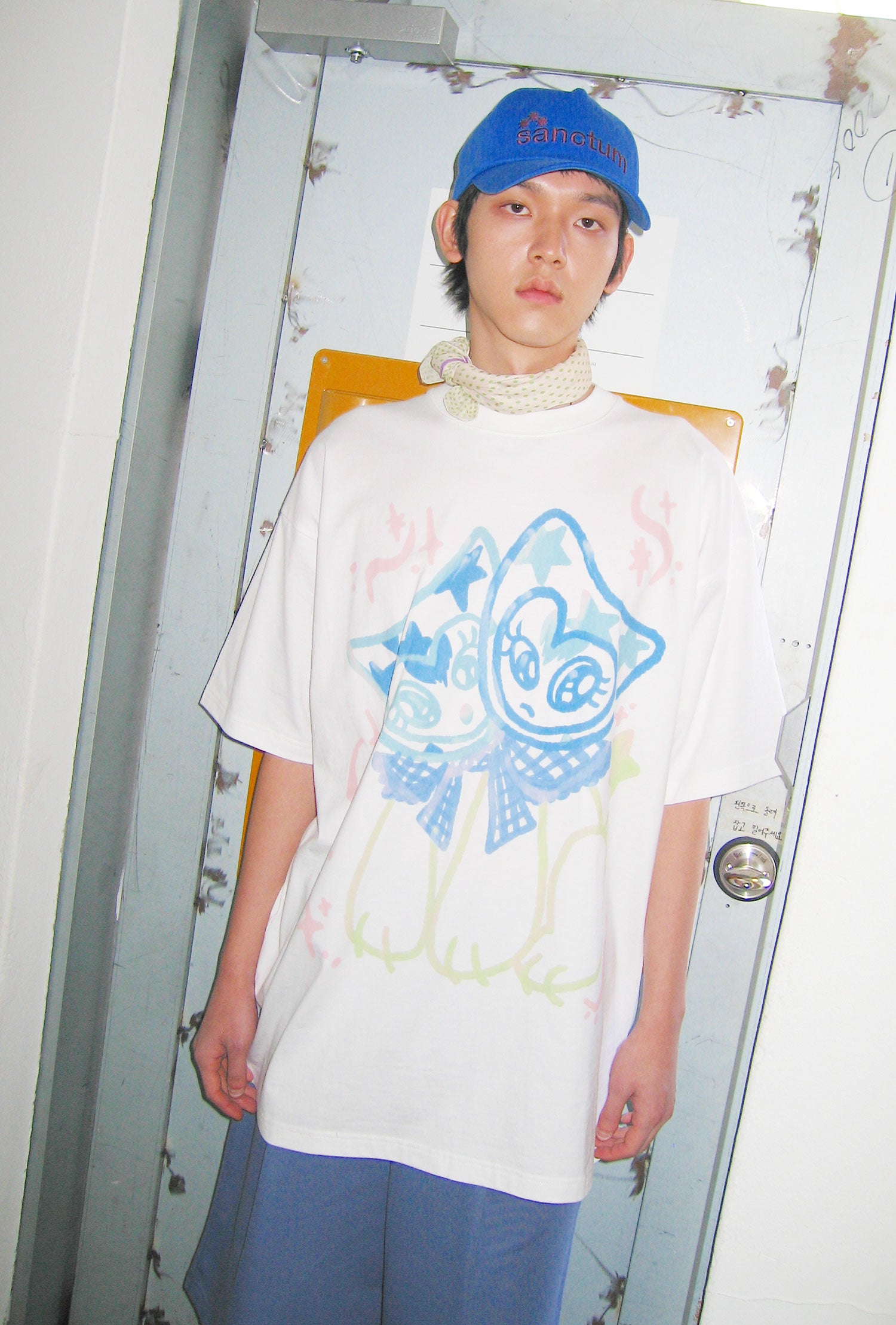 niceghostclub watercolor dolls big big tee [white]