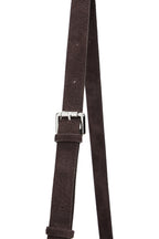 DEINET STUD POCKET BIG BAG IN SUEDE BROWN