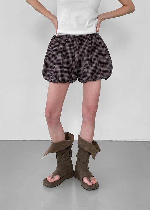 [韓國製造🇰🇷] Roberch Check Pumpkin Shorts