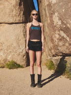 [asif calie] GURLS GLITER DOT SLEEVELESS BROWN
