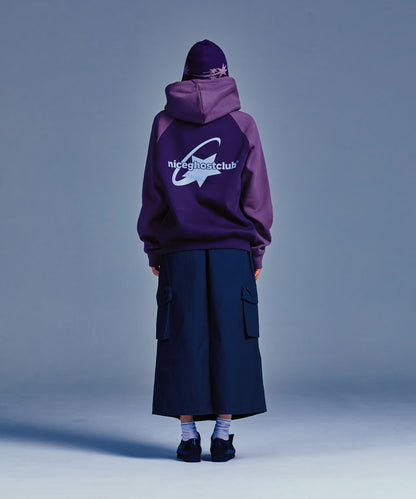 niceghostclub SHOOTING STAR LOGO HOODIE [PURPLE]