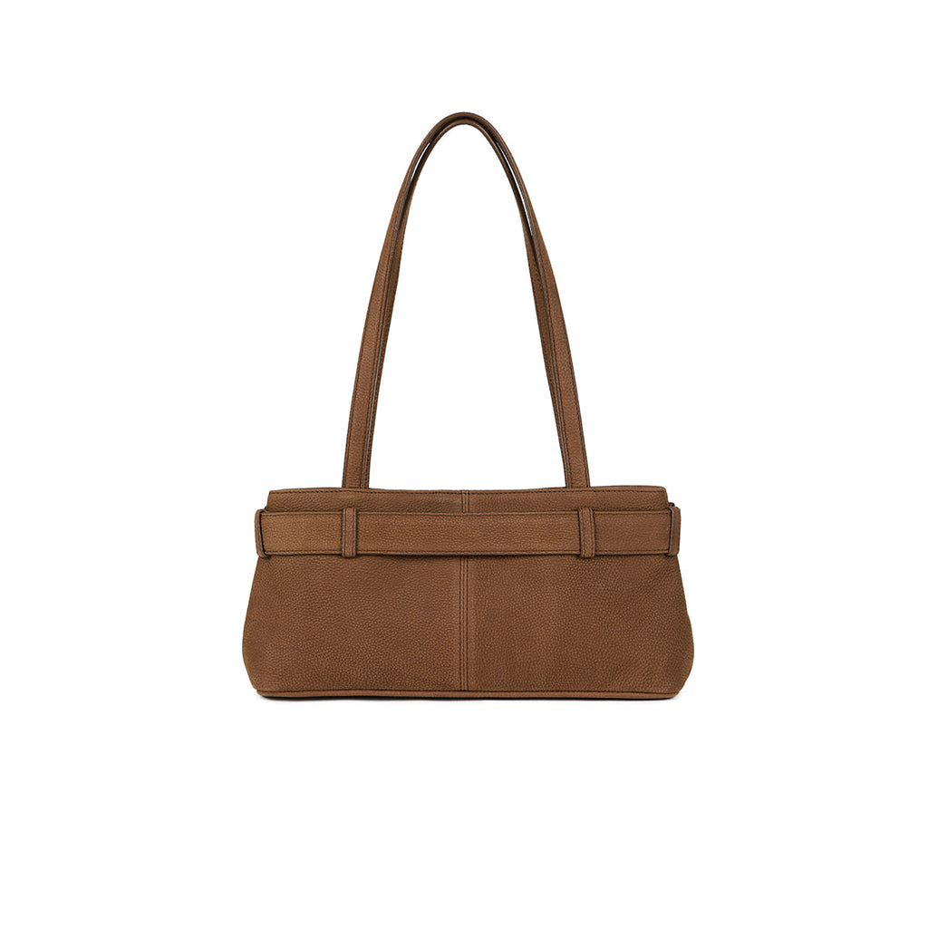 OSOI SHOULDER BROCLE MINI / NUBUCK BROWN