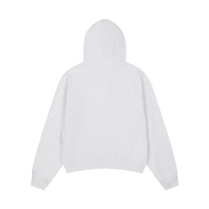 LSC Logo Check Appliqué Hoodie Melange White