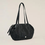 Heeari Aurora Shirring Duffel Bag - Glossy Black