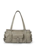 [DEINET] BELTED POCKET SHOULDER BAG IN GREY