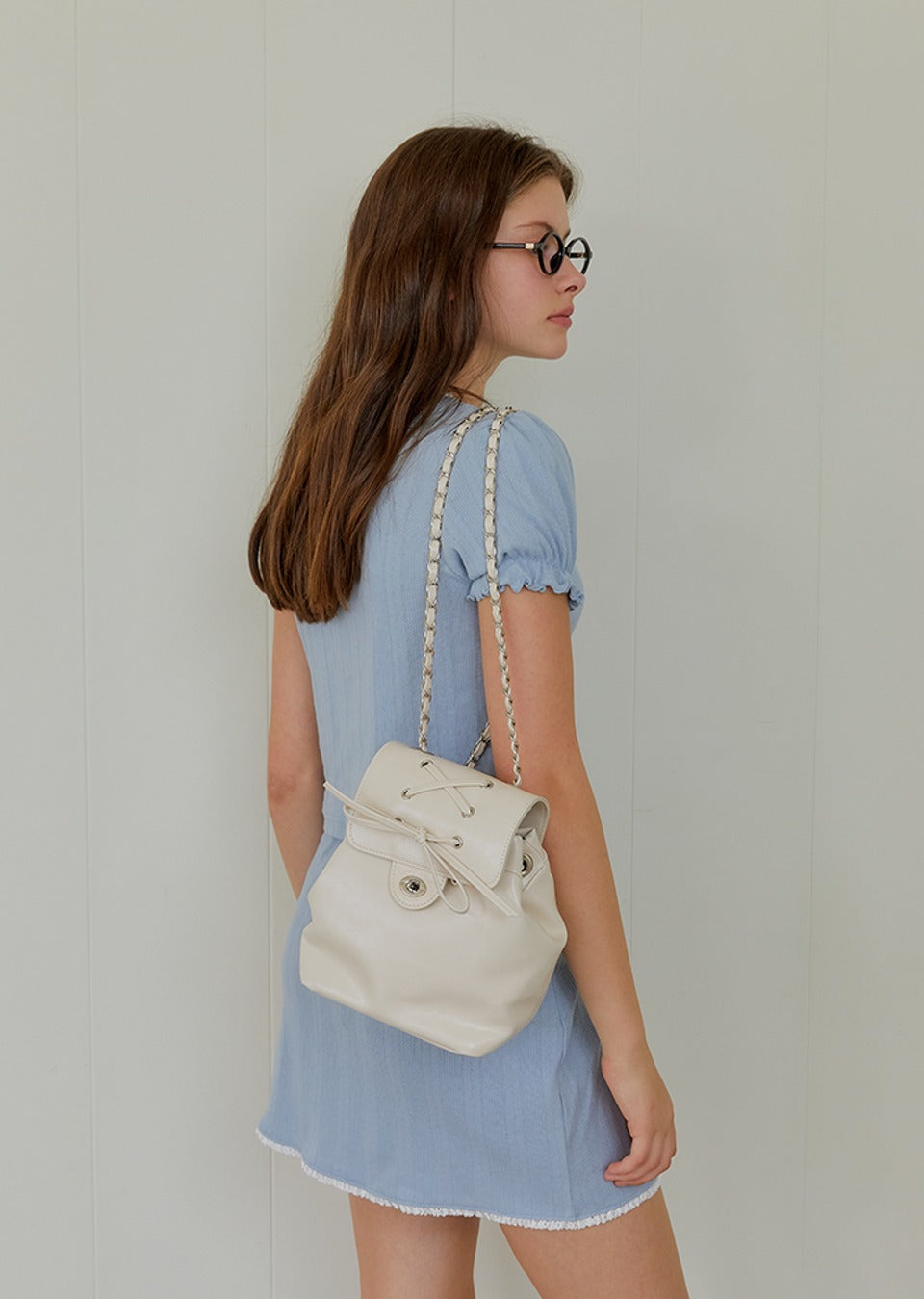 Ribbon Classic Backpack - Ivory