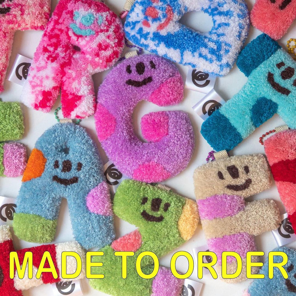 Smiley Alphabet Keychain (customize OK!)